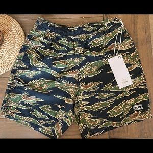 Obey clothing camo relaxed shorts